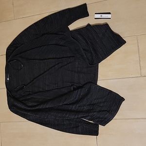 Brand New AB Studio Black/Grey w/ Sparkles Cardigan Sweater